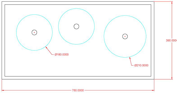 Invisacook com três Quemadores